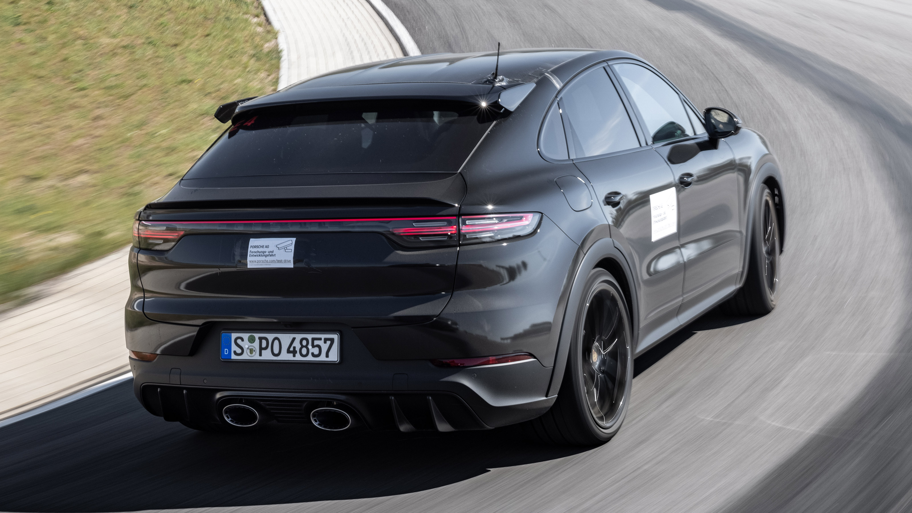 Porsche Cayenne Coupe prototype - rear cornering