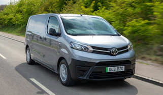 Toyota Proace Electric van - tracking front