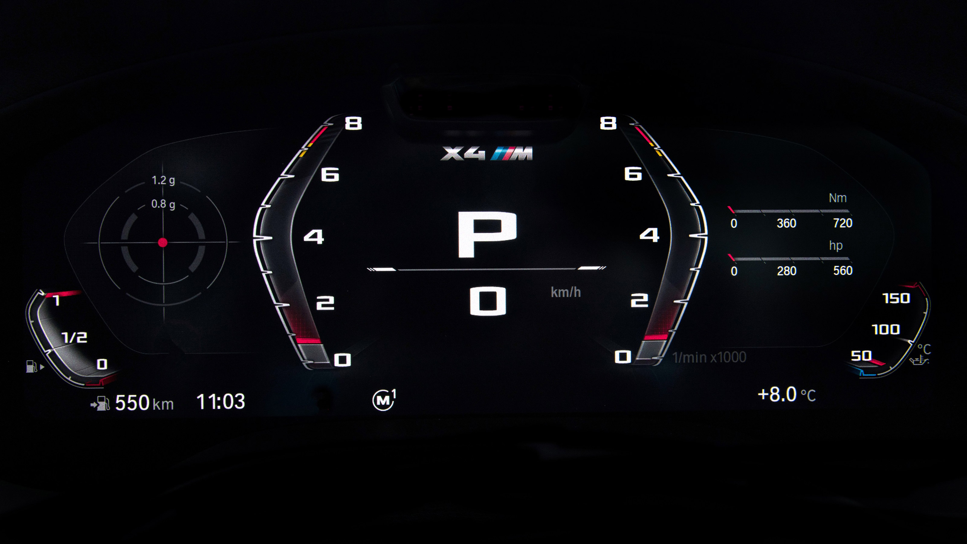 BMW X4 M - dials