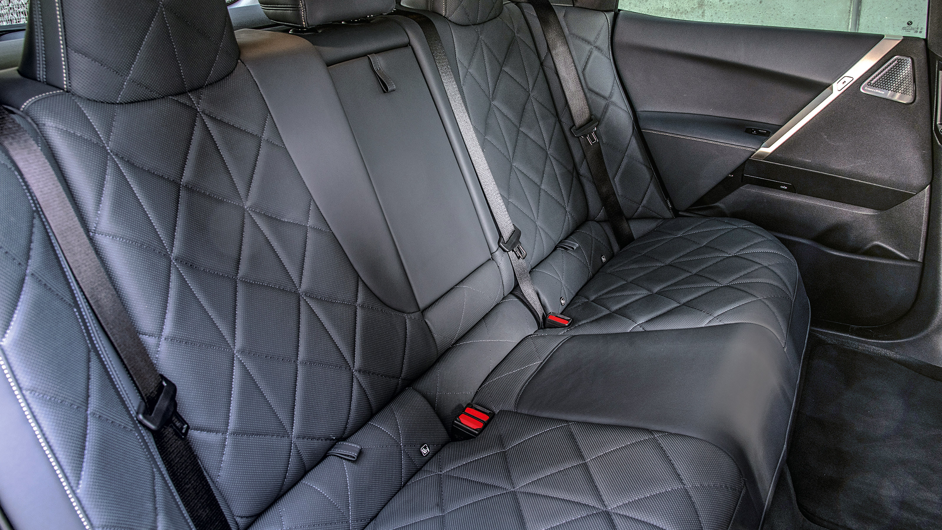 BMW iX prototype - rear seats