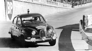 Saab 96 rally stage corner