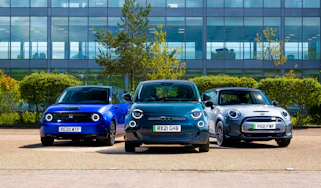 Fiat 500 vs Honda e vs MINI Electric