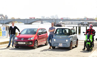 Commuter Cup: Citroen Ami vs Scooter vs Volkswagen up!