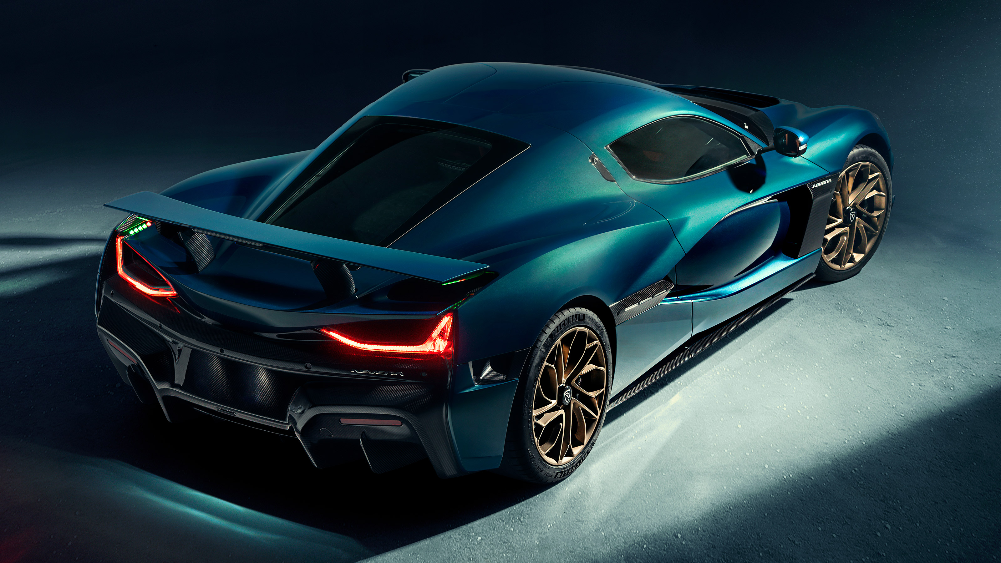 Rimac Nevera - studio rear above