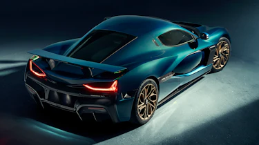 Rimac Nevera - studio rear above