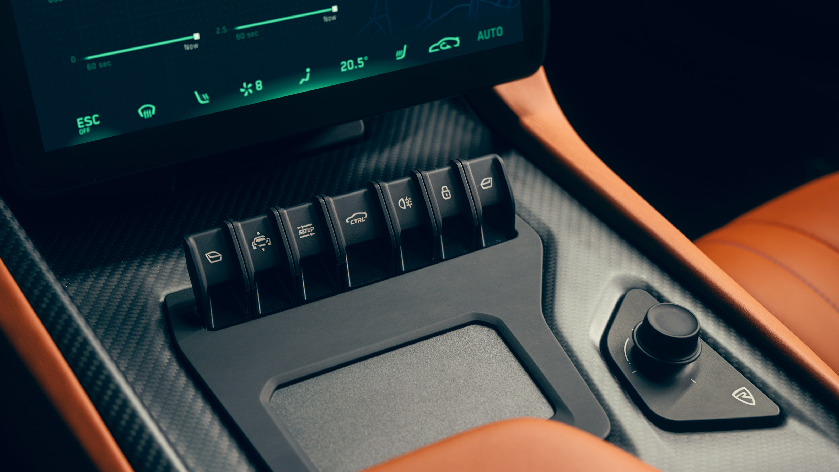 Rimac Nevera - studio buttons