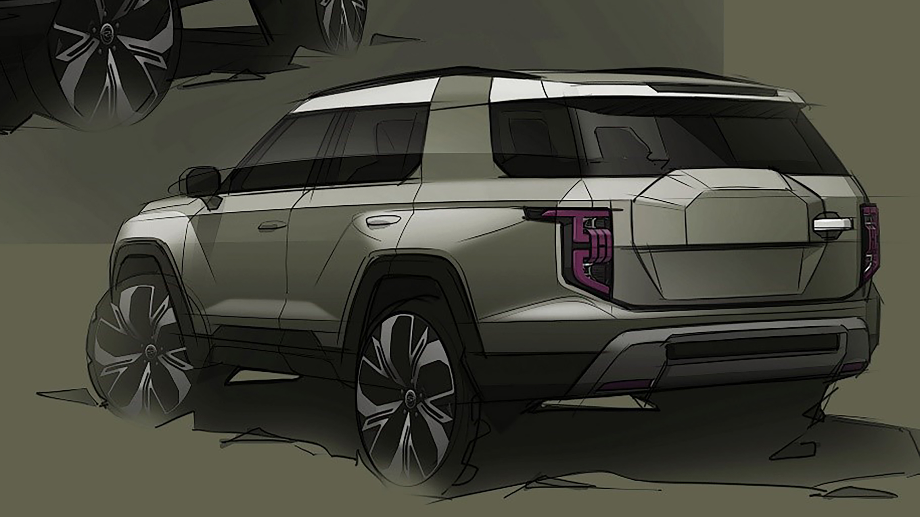 SsangYong J100 electric SUV rear