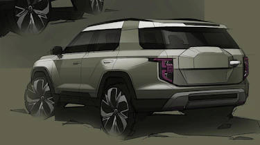SsangYong J100 electric SUV rear