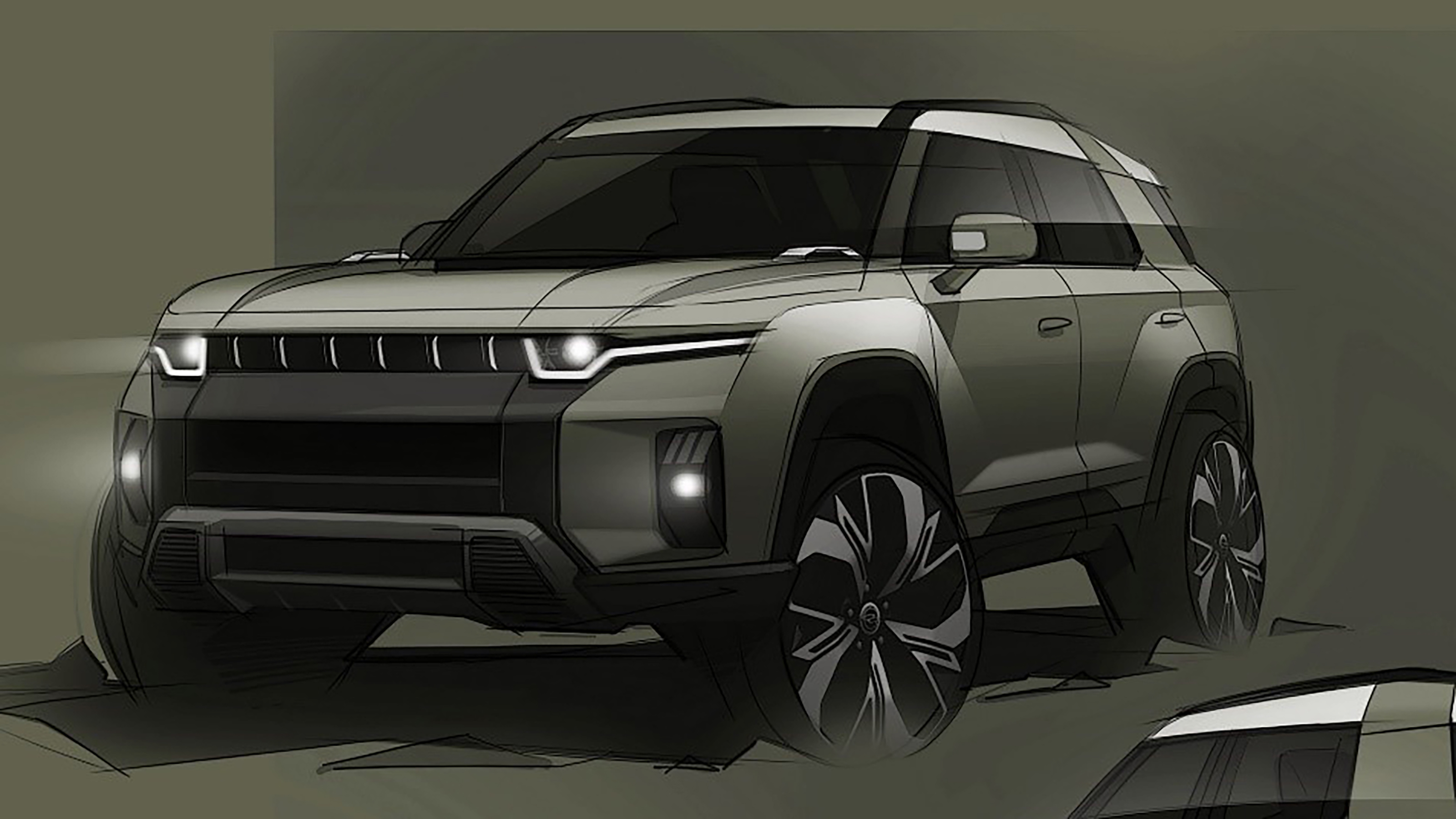 SsangYong J100 electric SUV 