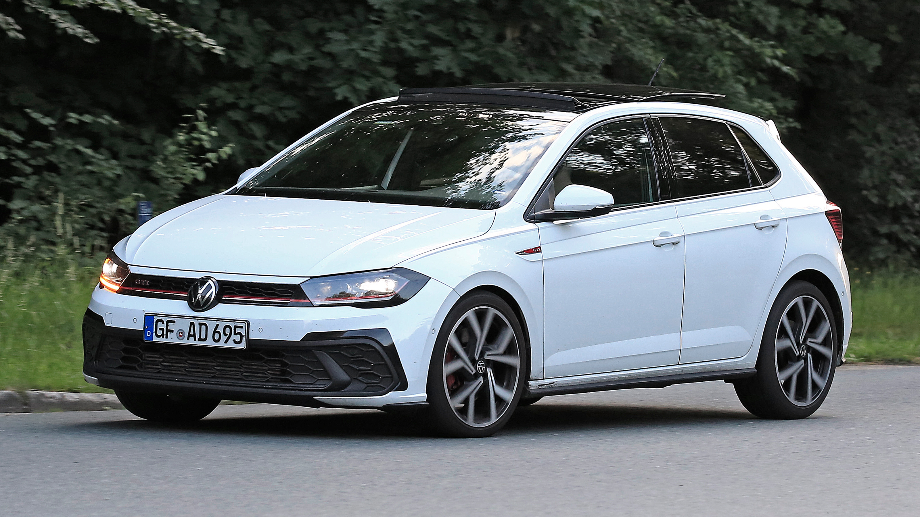 2022 VW Polo GTI spy shots front