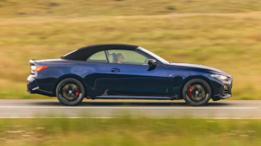 BMW M440i Convertible - side roof up