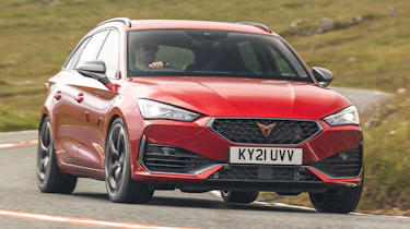 Cupra Leon Estate - front cornering