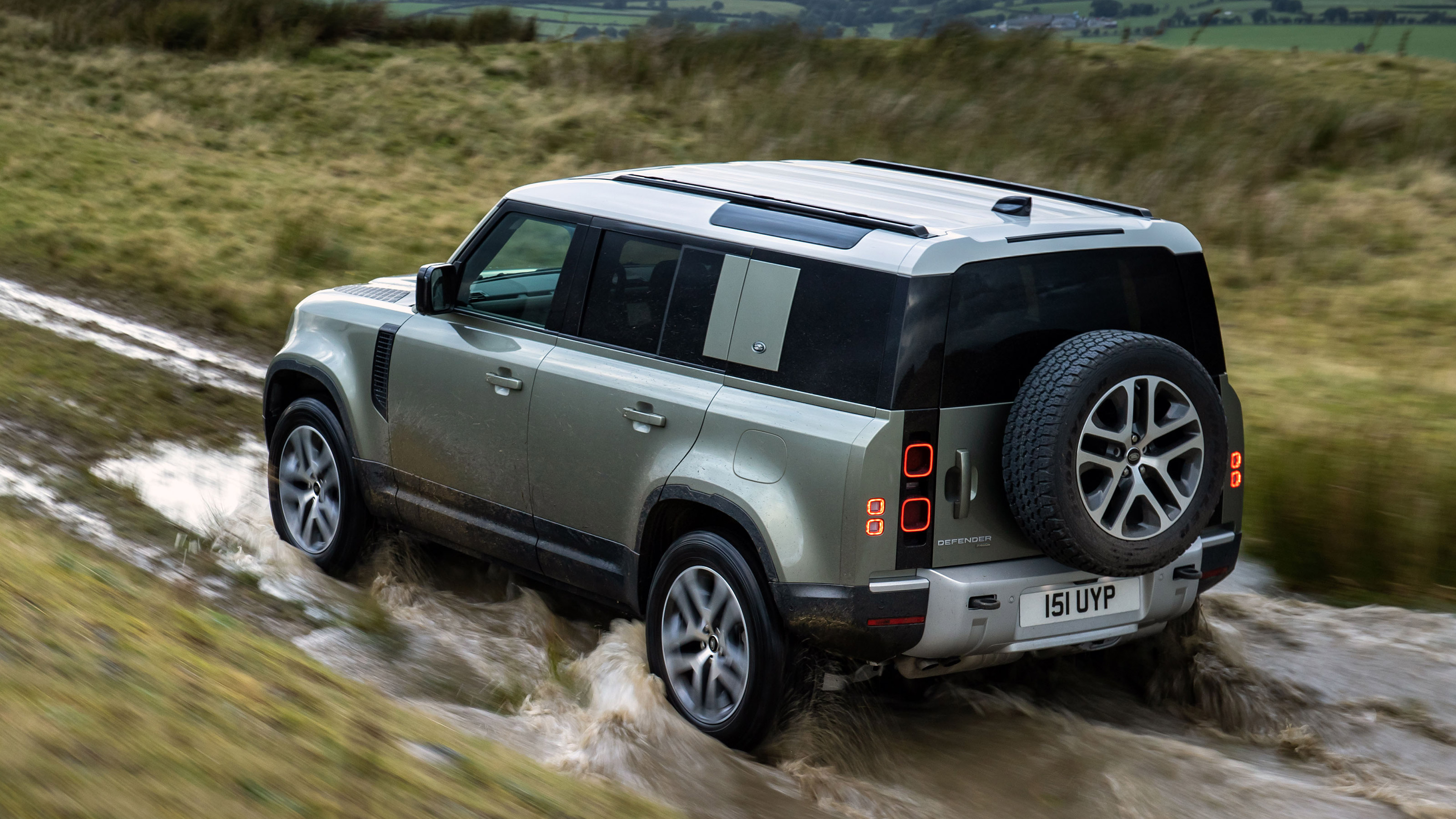 Land Rover Defender P400e PHEV - rear off-road
