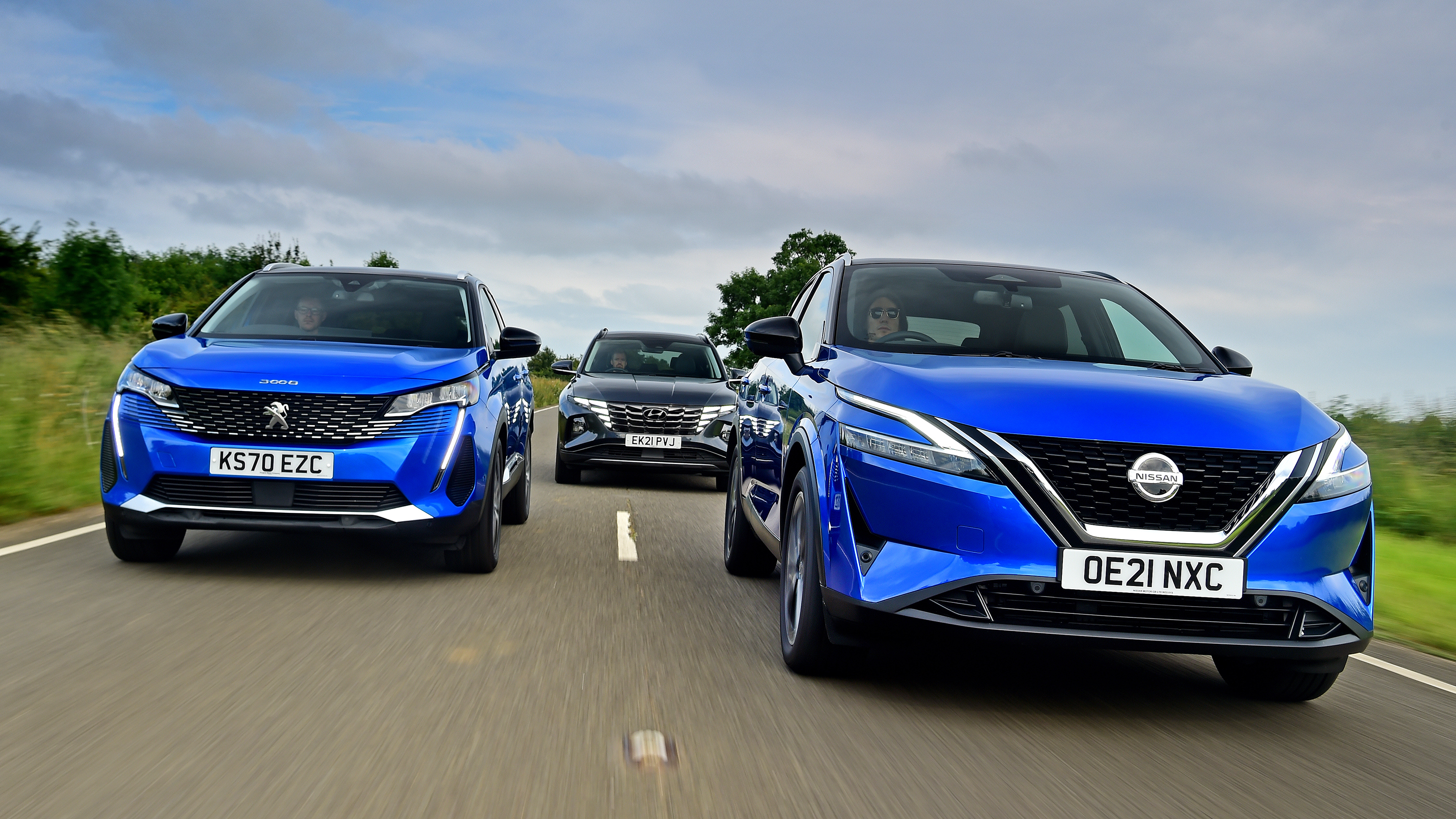 Nissan Qashqai vs Peugeot 3008 vs Hyundai Tucson
