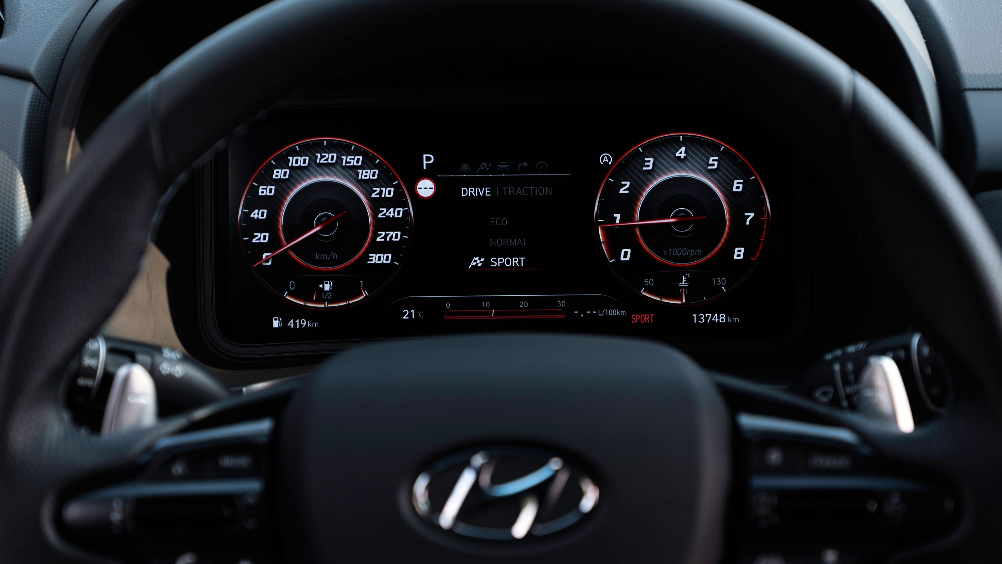 Hyundai Kona N - dials