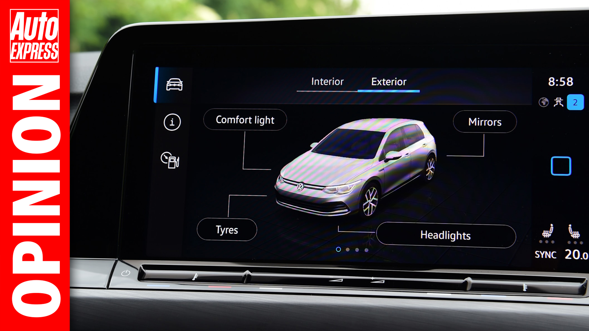 Infotainment screen