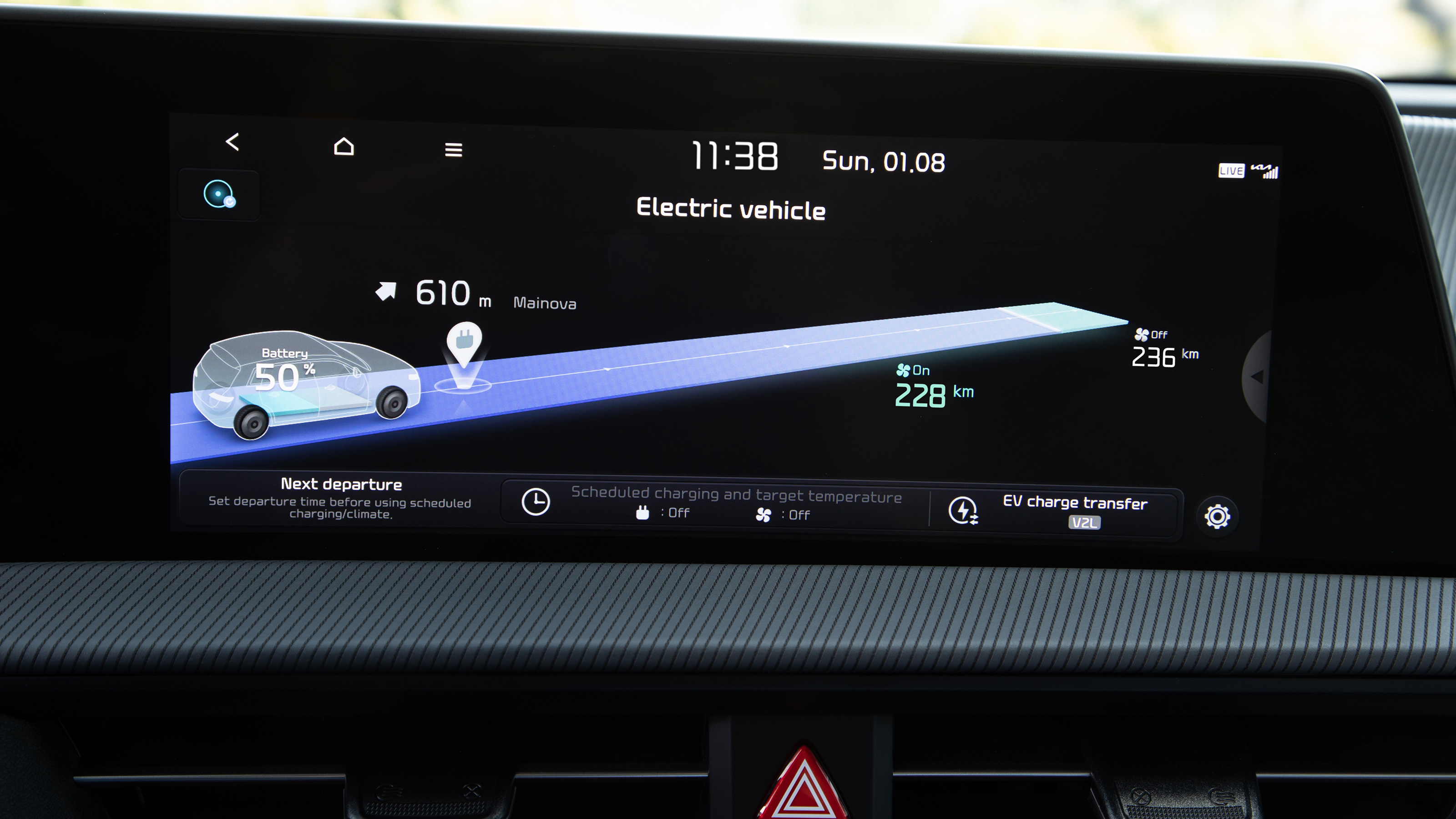 Kia EV6 - screen
