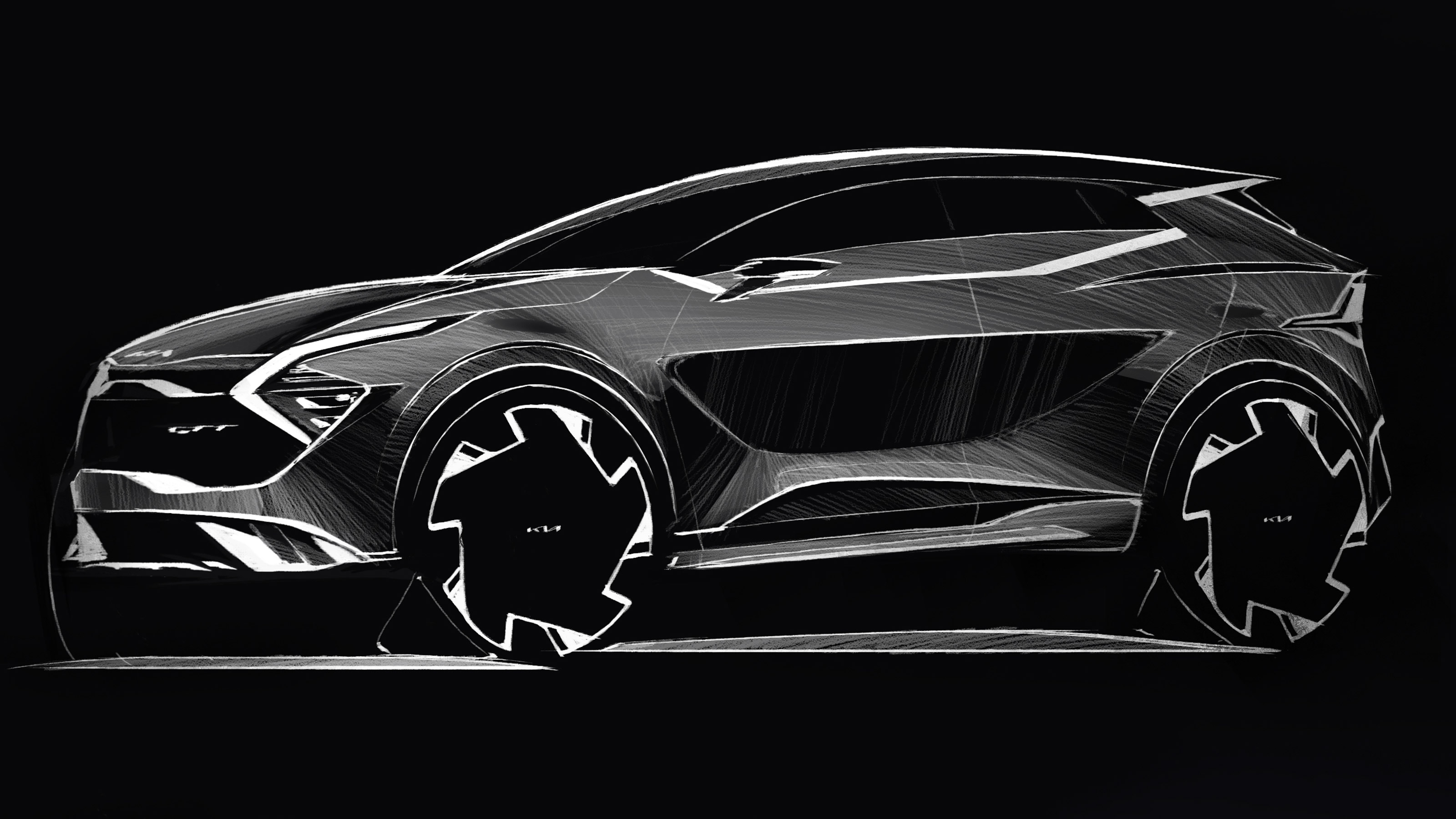 Kia Sportage sketch - front