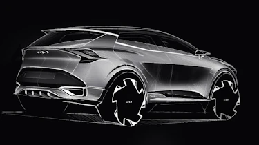 Kia Sportage sketch - rear