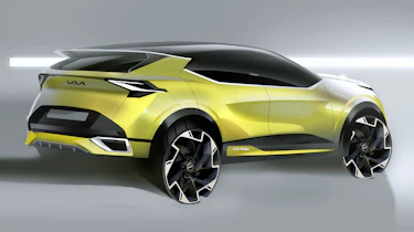 Kia Sportage sketch - rear front