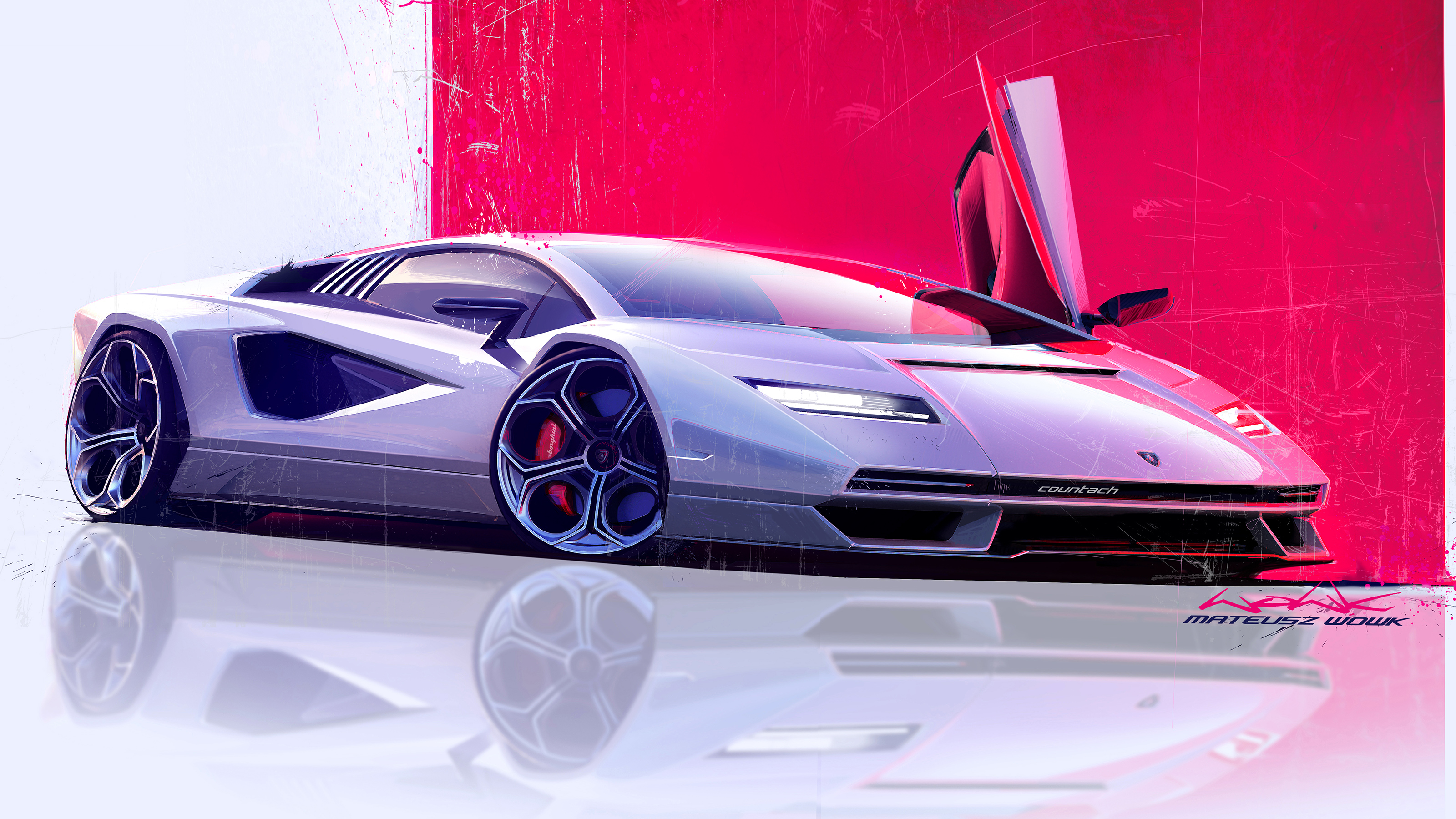 Lamborghini Countach LPI 800-4 sketch