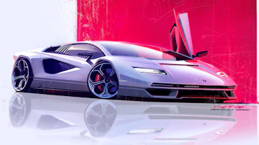 Lamborghini Countach LPI 800-4 sketch