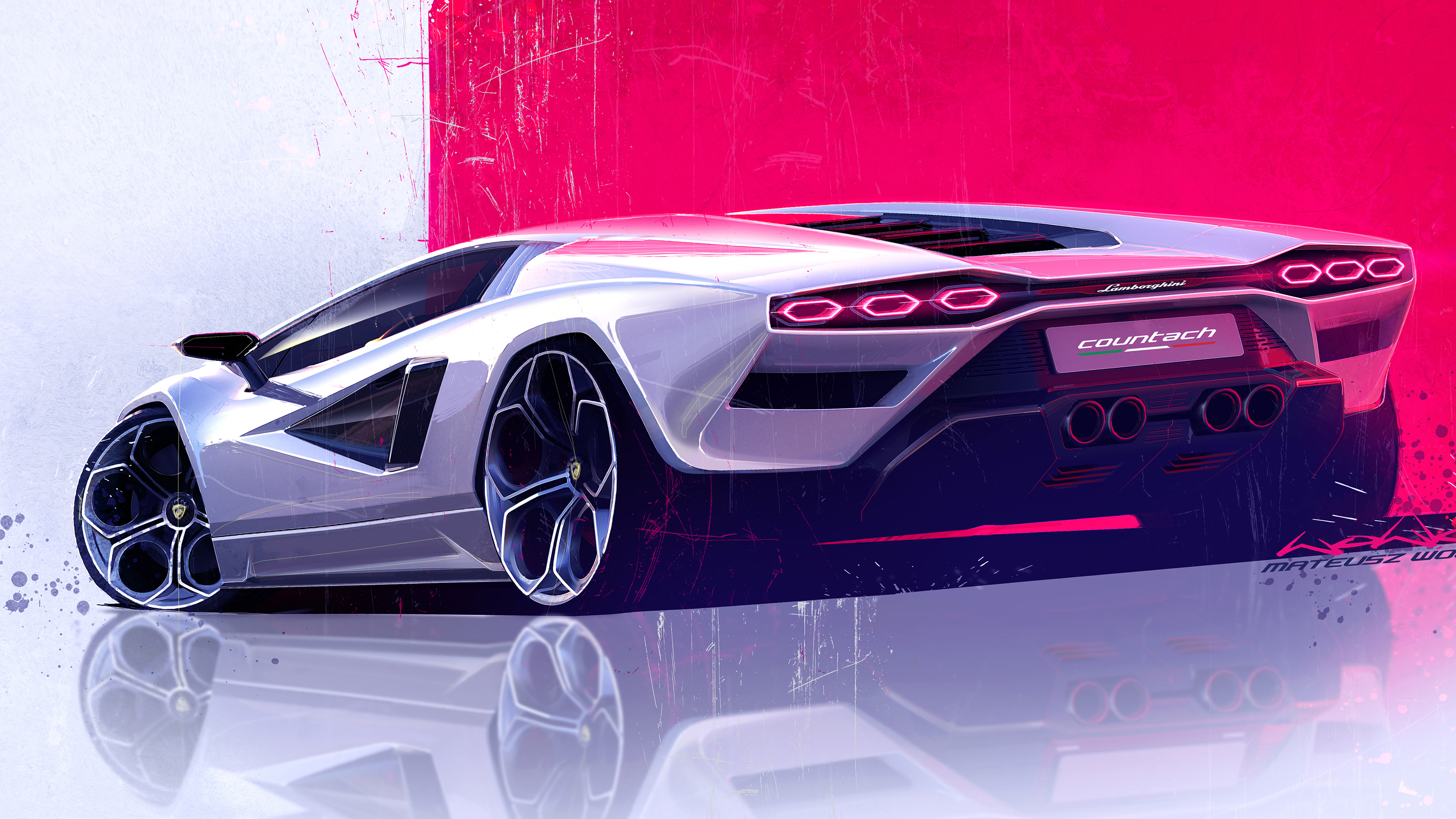 Lamborghini Countach LPI 800-4 sketch