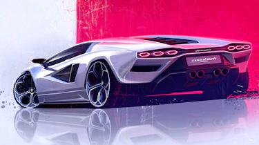 Lamborghini Countach LPI 800-4 sketch
