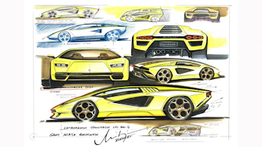 Lamborghini Countach LPI 800-4 sketch