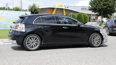 New 2022 Mercedes A-Class facelift - side