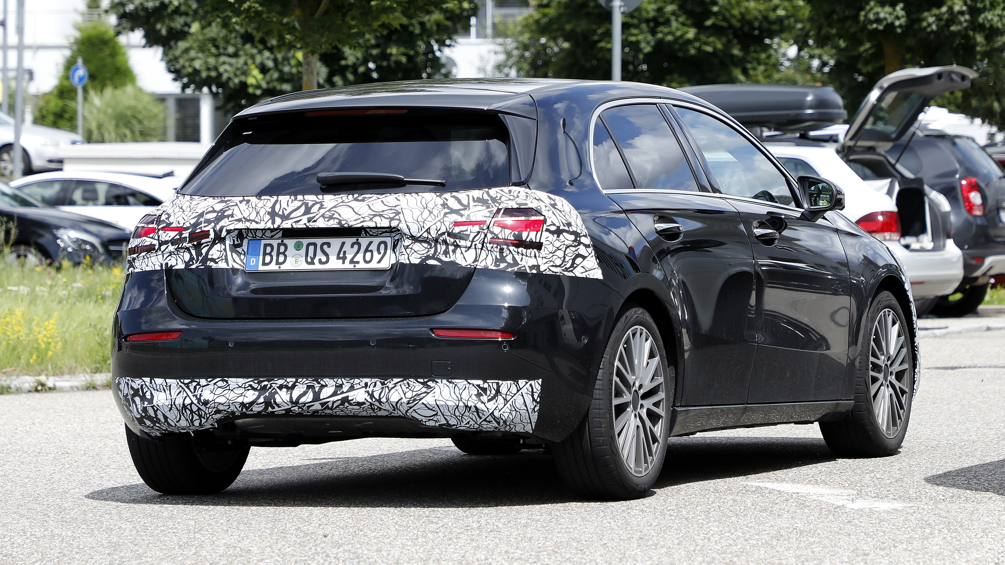 New 2022 Mercedes A-Class facelift - rear