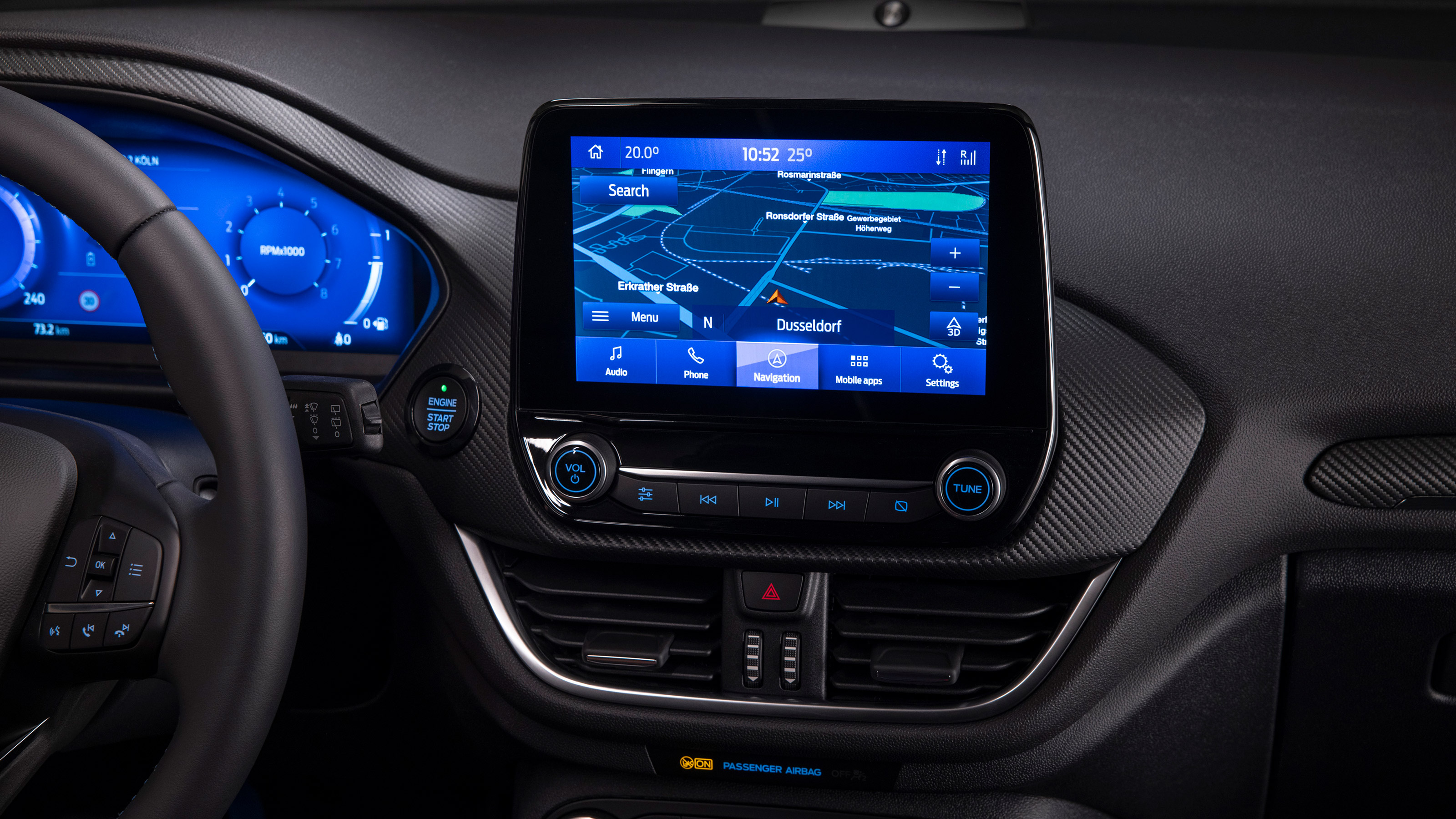 Ford Fiesta facelift - infotainment