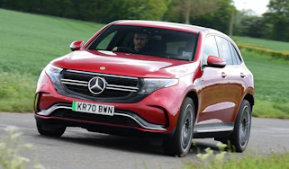 Mercedes EQC - front cornering