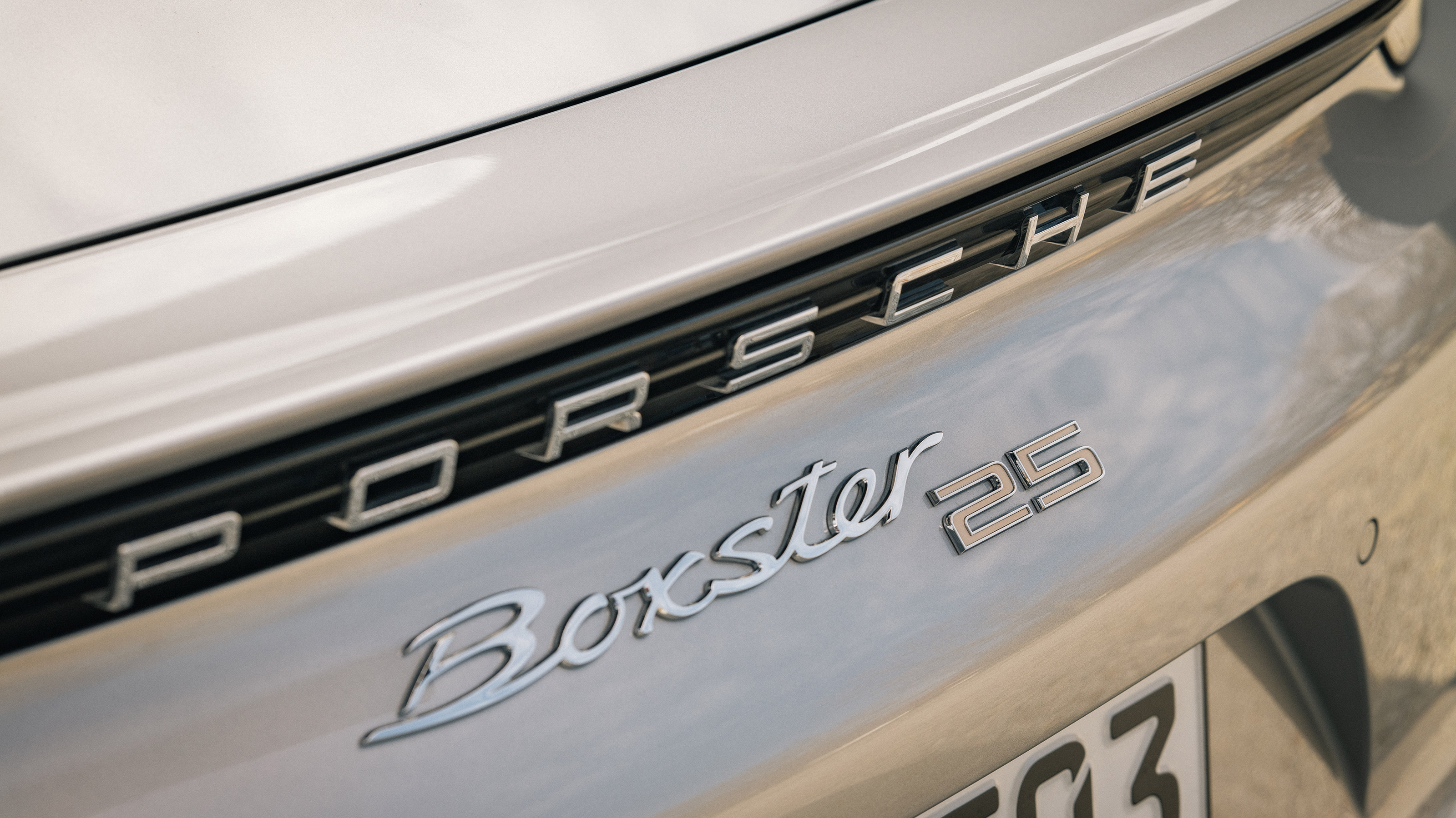 Porsche Boxster 25 Years - rear badge
