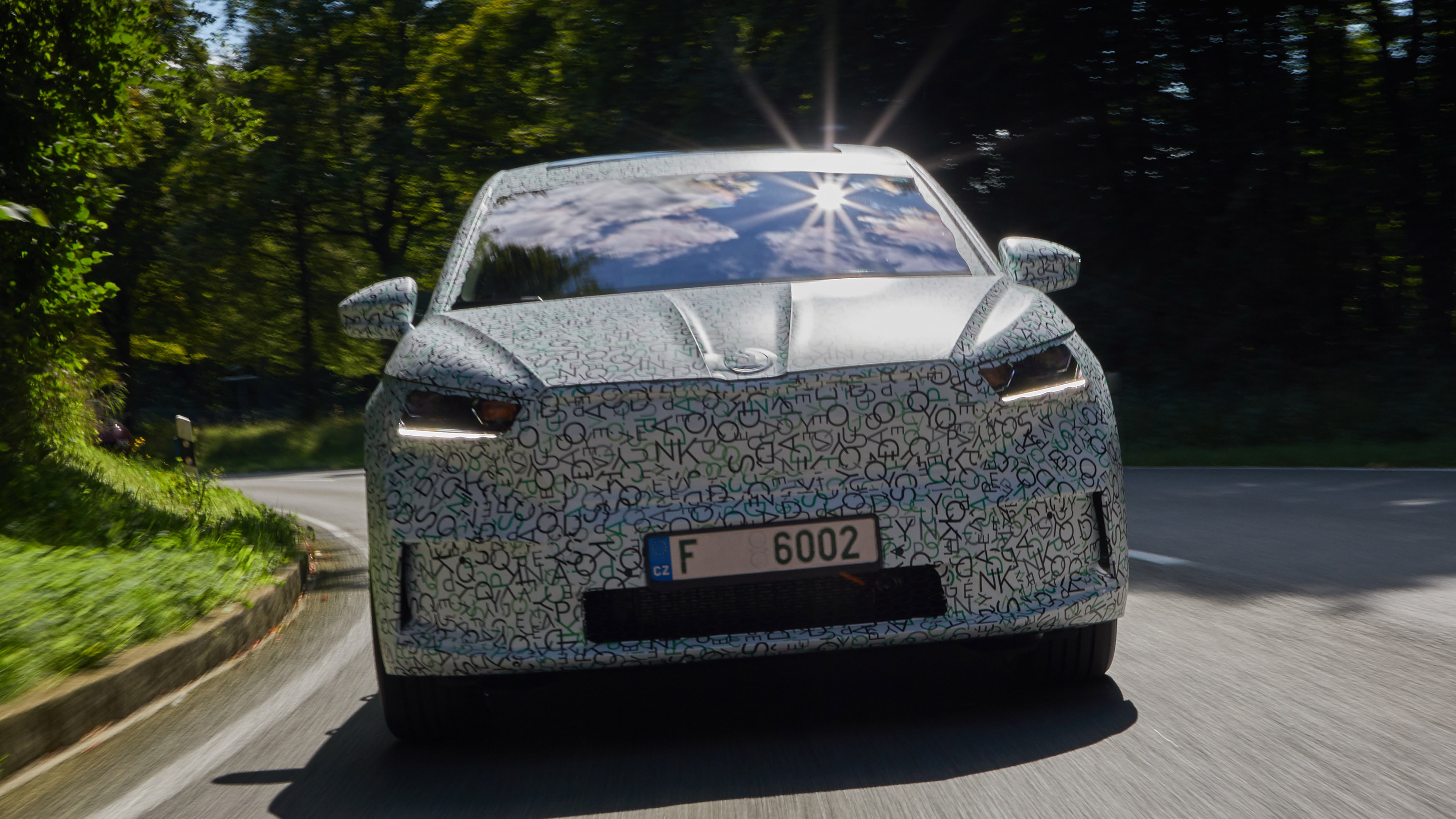 Skoda Enyaq iV coupe prototype - full front