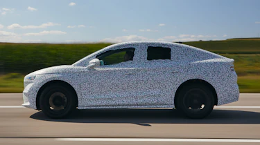 Skoda Enyaq iV coupe prototype - side