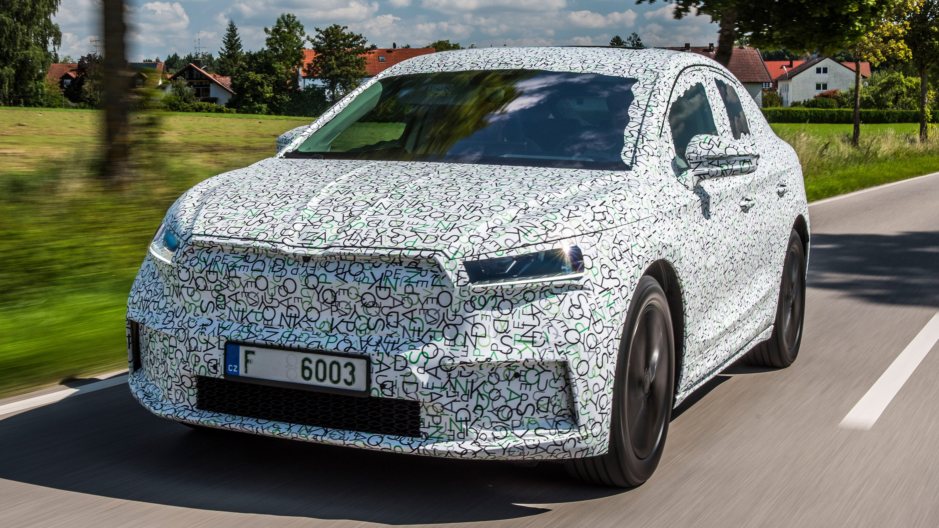 Skoda Enyaq iV coupe prototype - front tracking