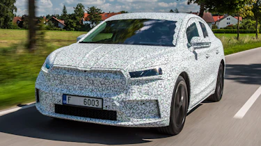 Skoda Enyaq iV coupe prototype - front tracking