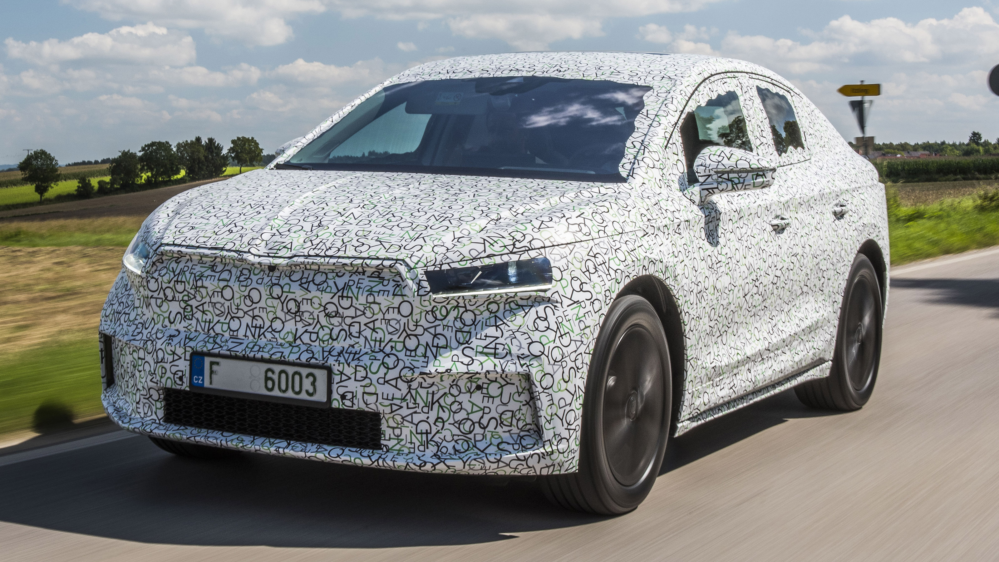 Skoda Enyaq iV coupe prototype - front