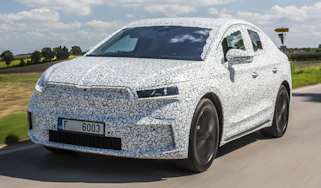 Skoda Enyaq iV coupe prototype - front