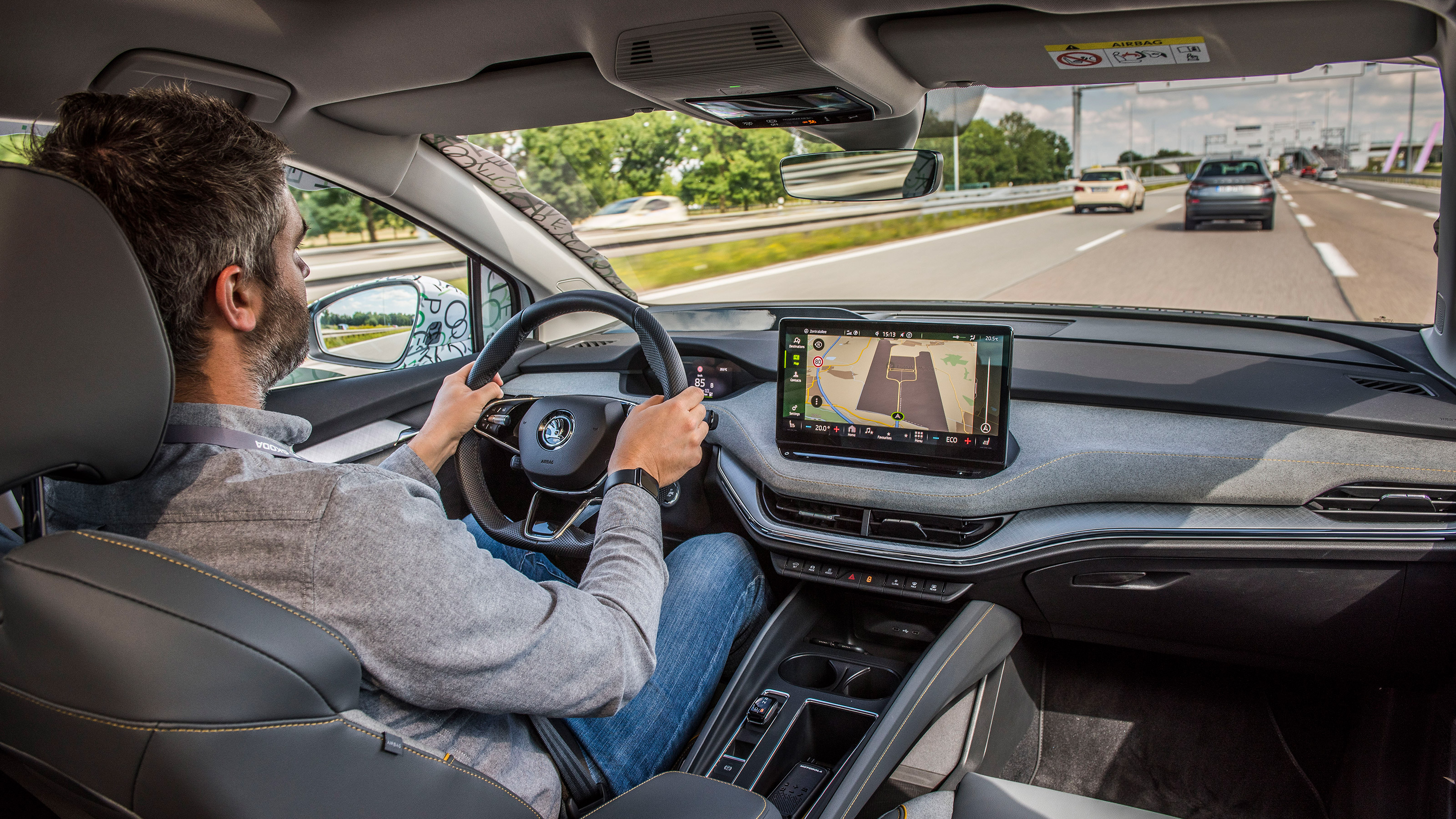 Skoda Enyaq iV coupe prototype - driving