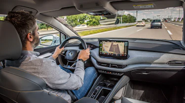 Skoda Enyaq iV coupe prototype - driving