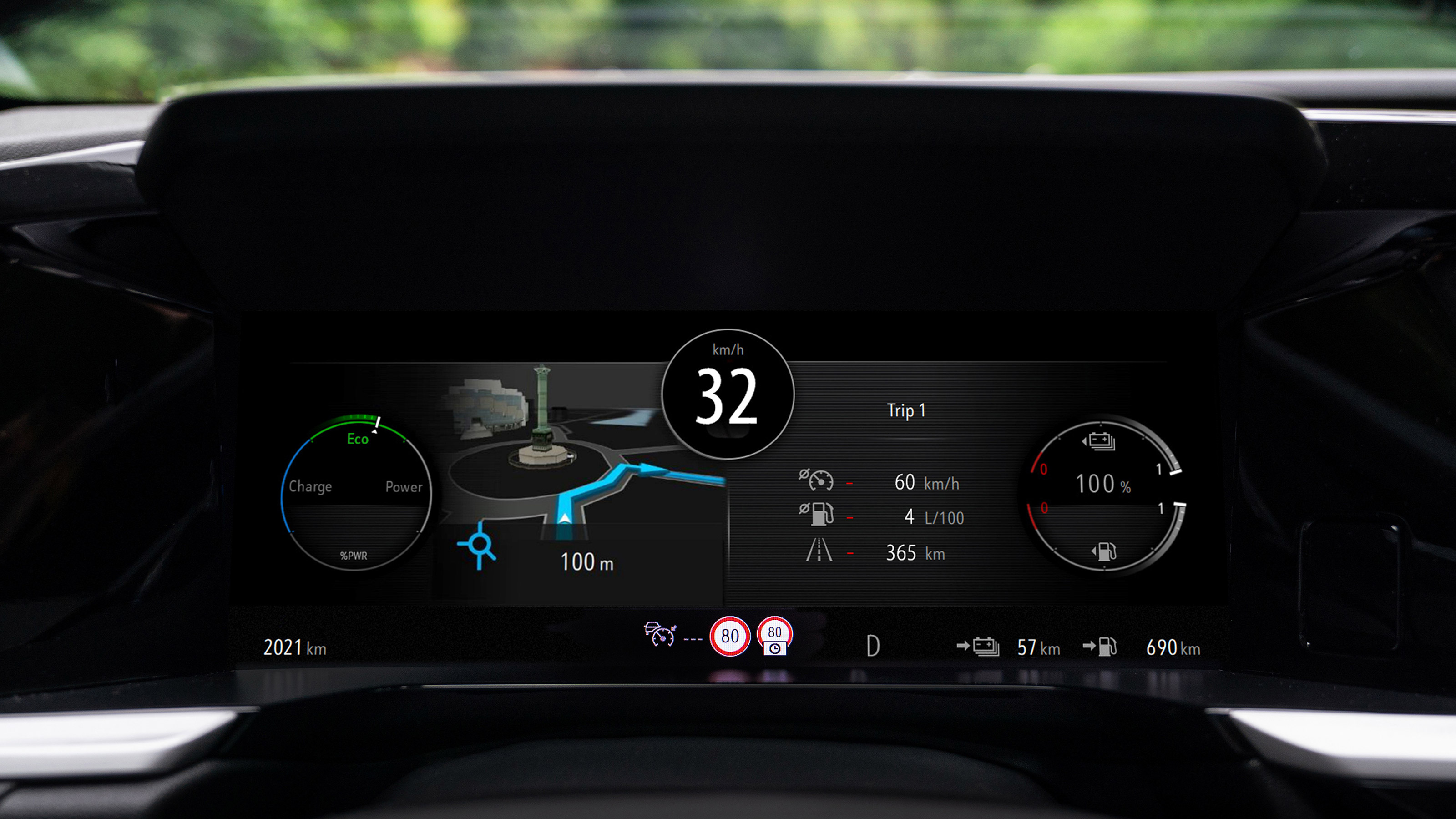 Vauxhall Grandland PHEV - dials