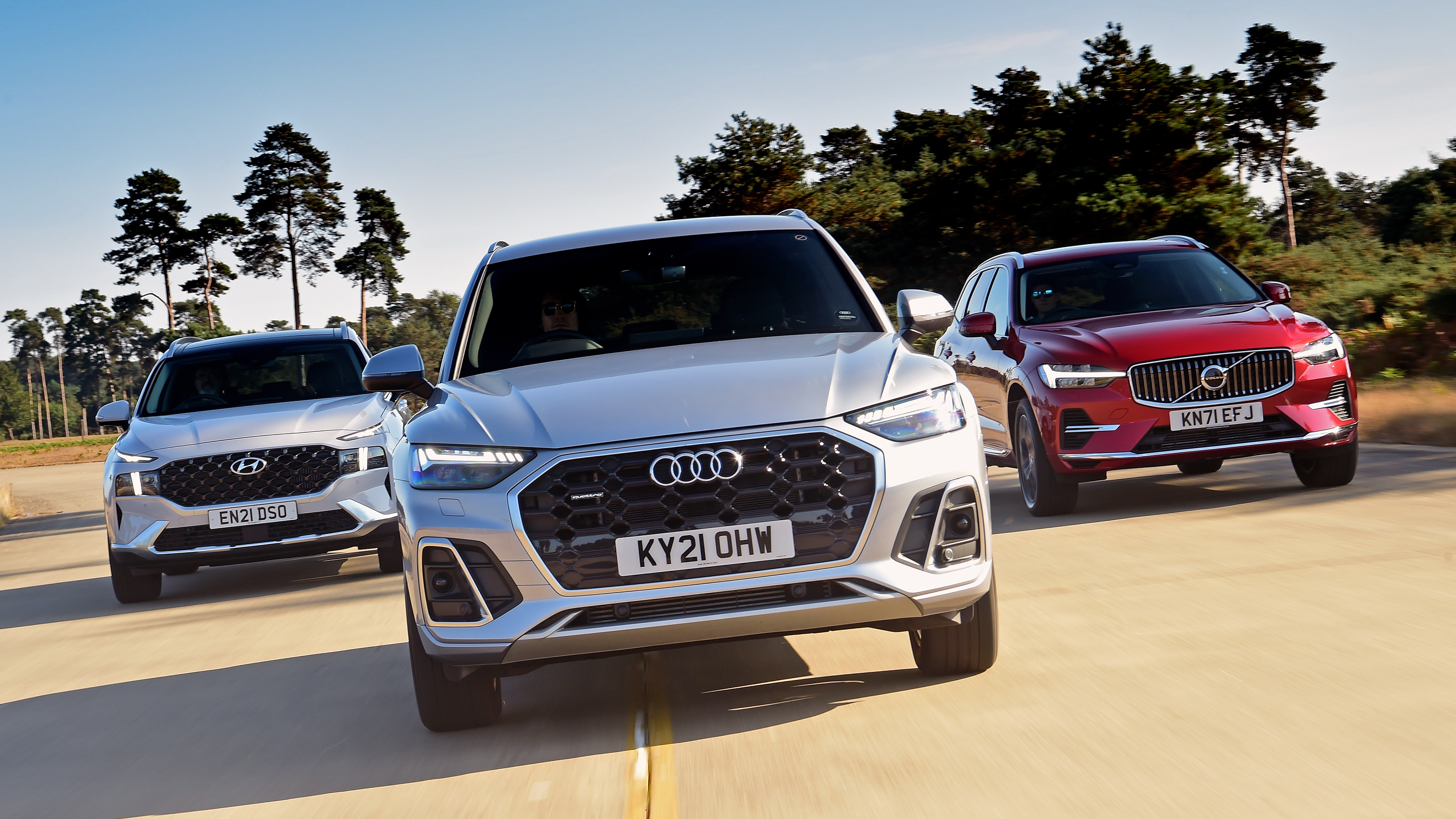 Audi Q5 vs Hyundai Santa Fe vs Volvo XC60