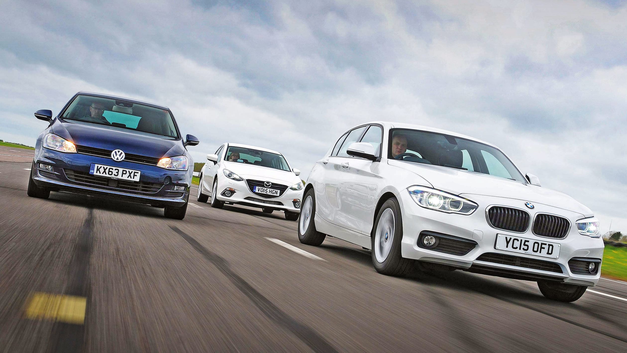 BMW 1 Series vs VW Golf vs Mazda 3