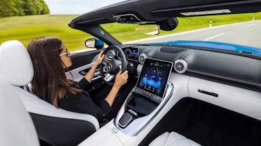 Mercedes SL - driving