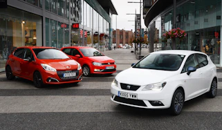 SEAT Ibiza vs Peugeot 208 vs VW Polo - header