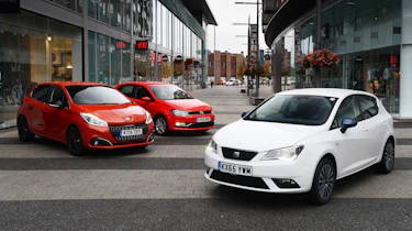 SEAT Ibiza vs Peugeot 208 vs VW Polo - header