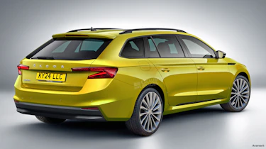 Skoda Superb Estate - rear (watermarked)