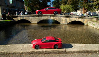 Toyota and Tamiya Mirai RC car